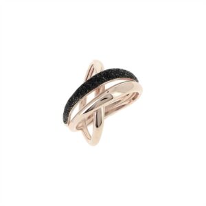 WPLVA1712 - Ring Pink Shiny black dust