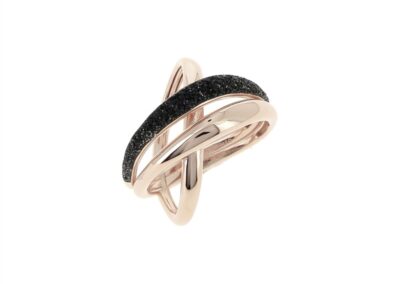 WPLVA1712 - Ring Pink Shiny black dust