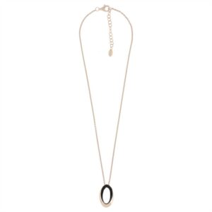 WPLVE1515 - Necklace Pink Shiny black dust