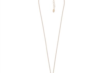 WPLVE1515 - Necklace Pink Shiny black dust