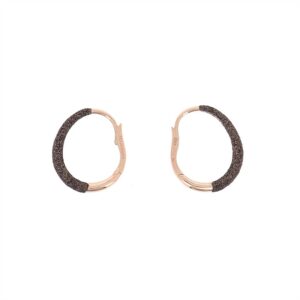 WPLVO1113 - Earrings Pink Shiny brown dust