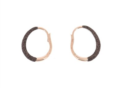 WPLVO1113 - Earrings Pink Shiny brown dust