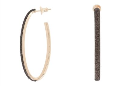 WPLVO1249 - Earrings Pink Shiny brown dust